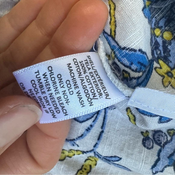 LOFT Women’s Off the Shoulder Floral Pattern Blouse Size XS - Picture 5 of 7